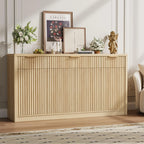 55 Inch Fluted Buffet Sideboard Cabinet