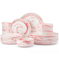 MALACASA 18/36-Piece Ceramic Plate Porcelain Dinnerware Set