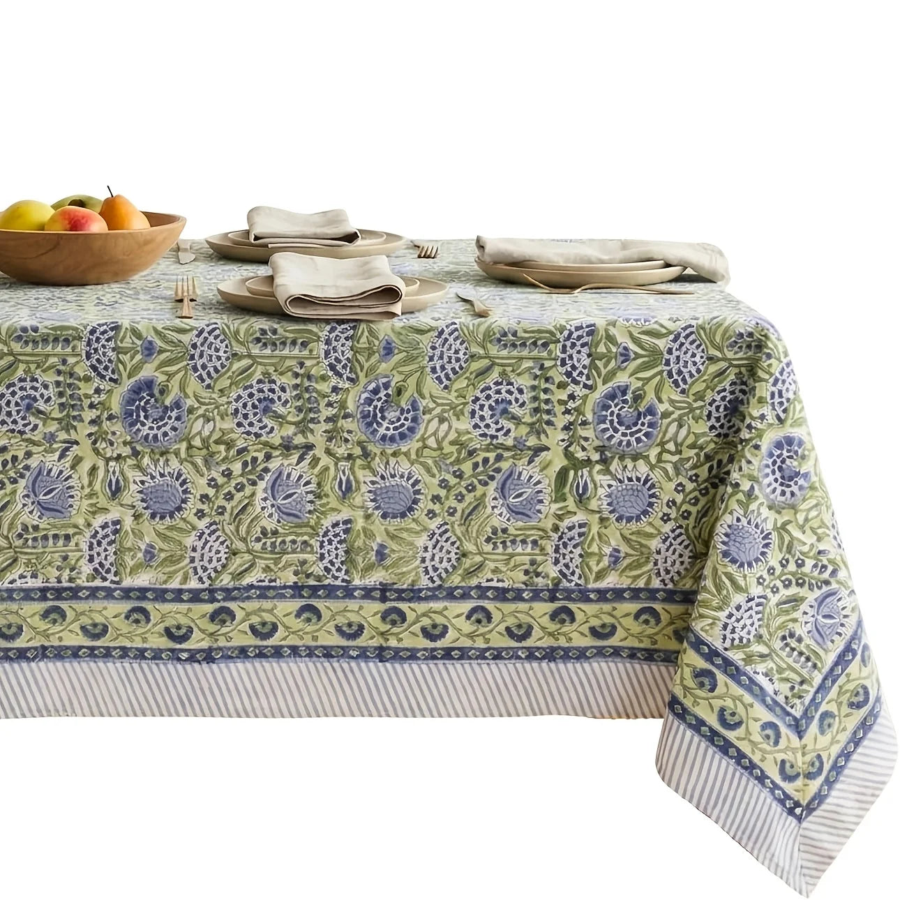 1pc Linen, Texture, Table Linen Tablecloth for Kitchen Dining