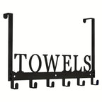 Over The Door Hooks, Towel Rack with 6 Hooks