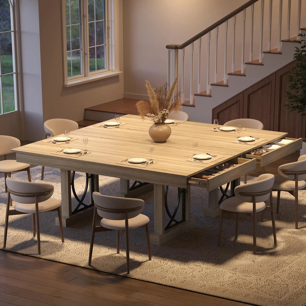 71 Inch Dining Table For 6-8