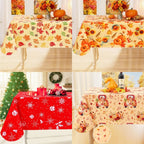 Waterproof PVC Flannel Table Cover Elastic Fitted Tablecloth