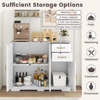 40" Sideboard Buffet Cabinet Modern Kitchen Storage
