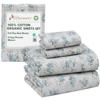 100% Cotton Organic Percale Sheets Size Crisp Cooling Bed Sheets