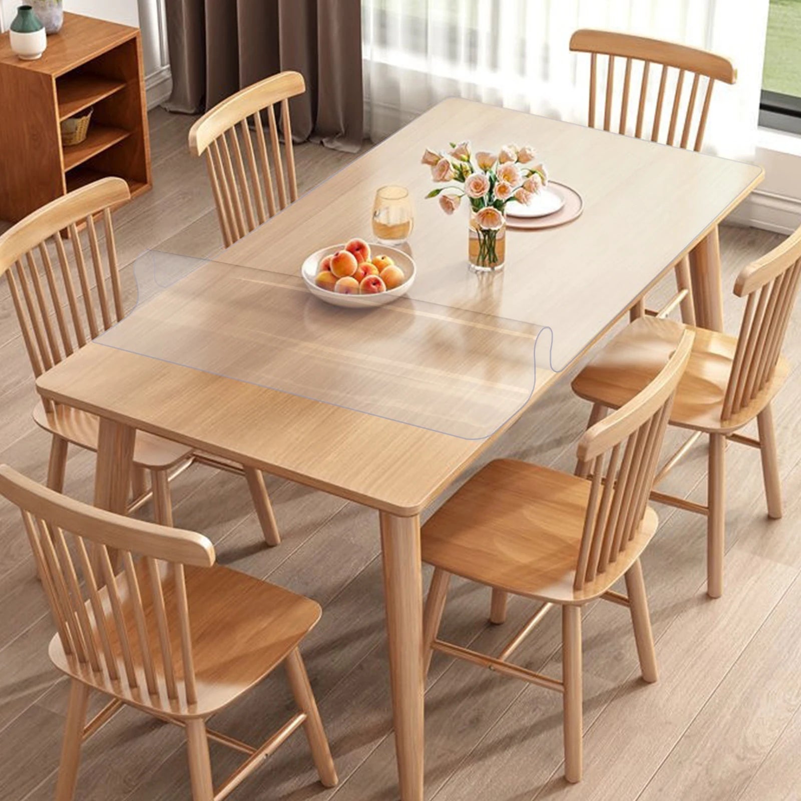 PVC Tablecloth Transparent Table Cloth 1.5mm Waterproof Kitchen