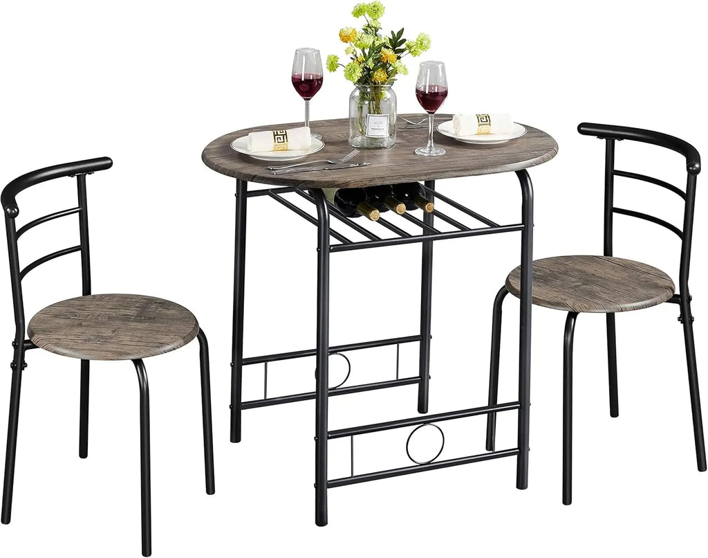 Kitchen Table & Chair Sets 2, Compact Bistro Table Set