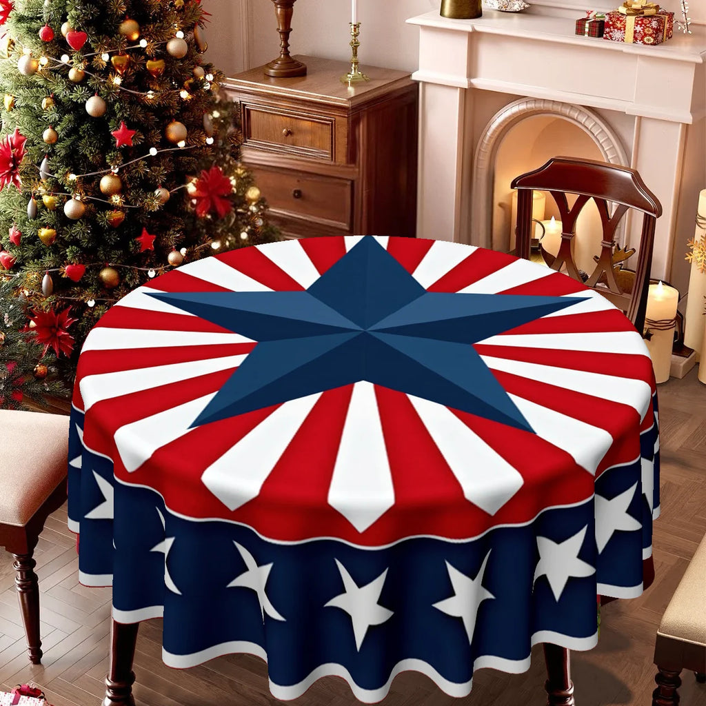 A Round Tablecloth Designed for Various Occasions