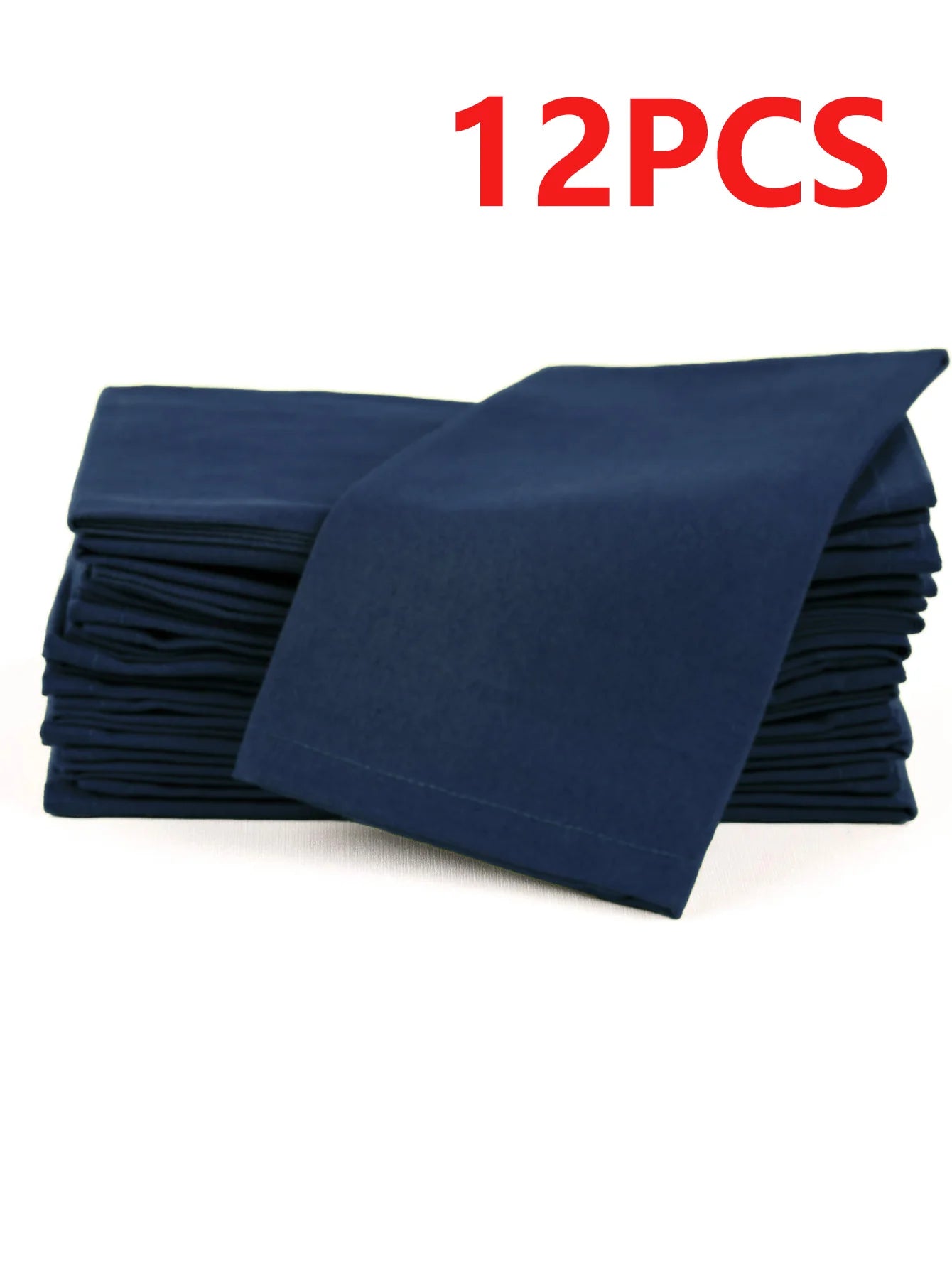 6/12PCS 40x40cm Cotton Linen Cloth Napkins Thickened Durable