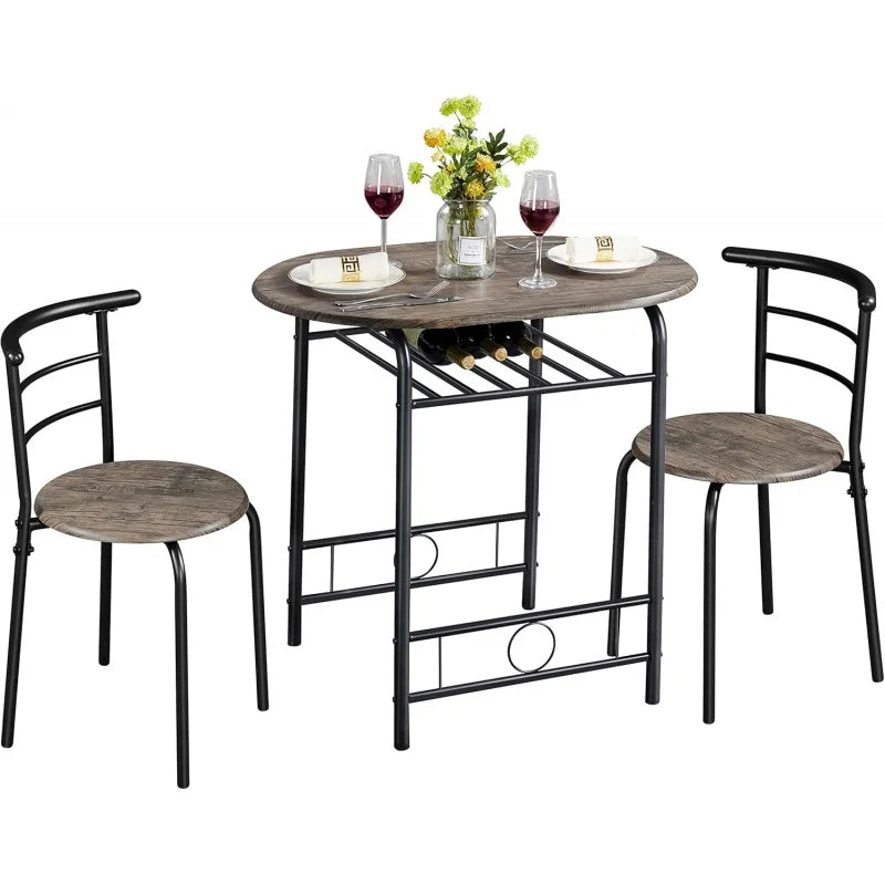 Kitchen Table & Chair Sets 2, Compact Bistro Table Set
