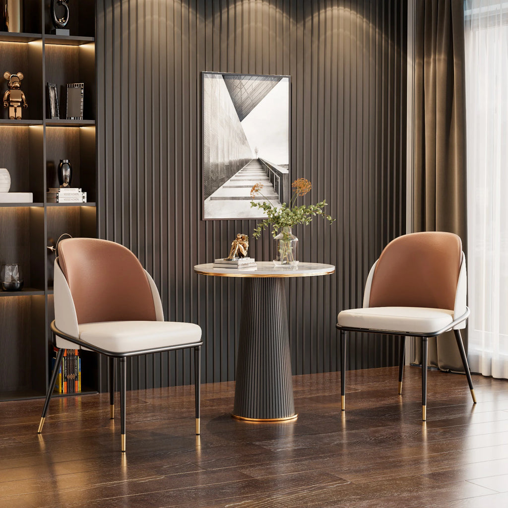 Dining Chairs Set of 2, Faux Leather Dining Chairs