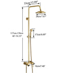 Classic Antique Brass Bathroom Shower Faucet Set Bathtub Shower
