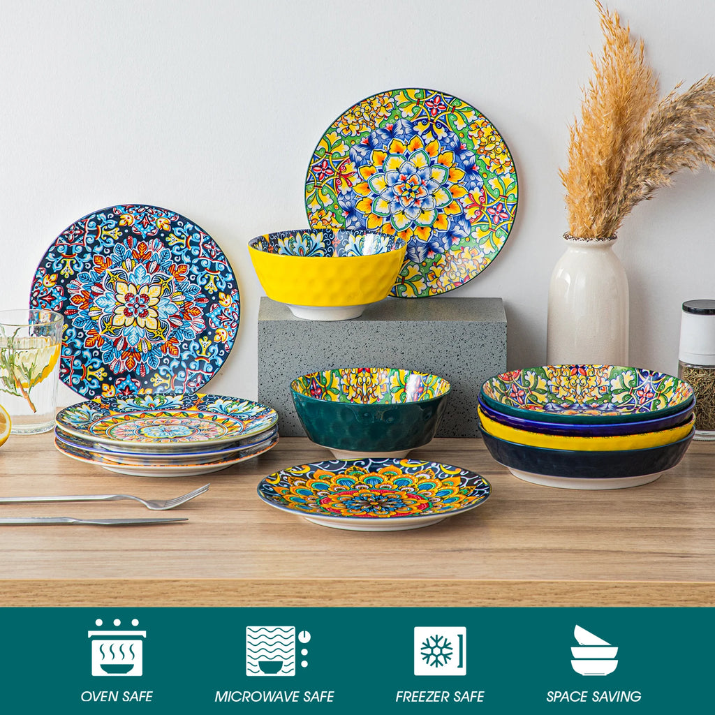 24 PCS Ceramic Dinnerware Set