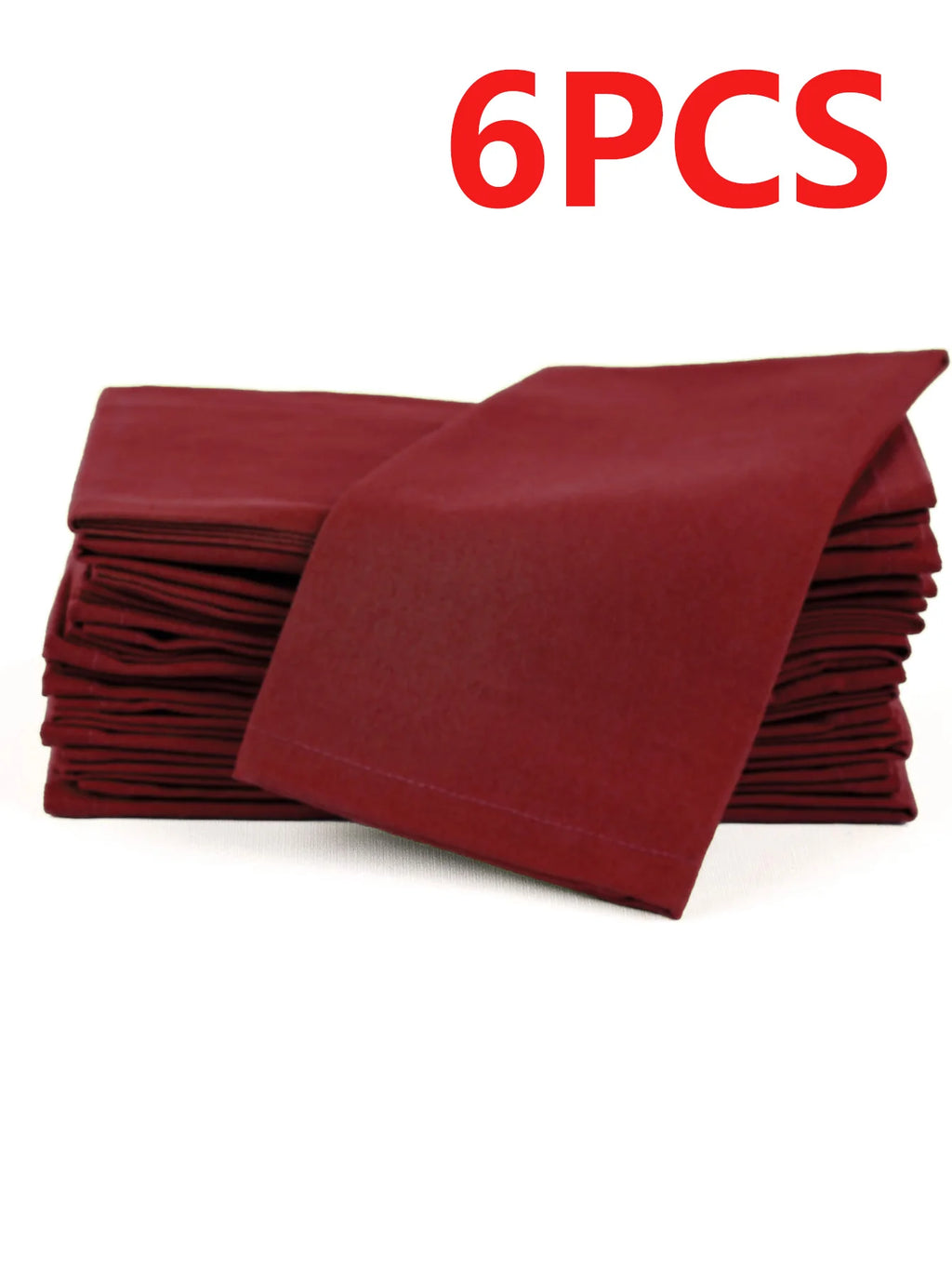 6/12PCS 40x40cm Cotton Linen Cloth Napkins Thickened Durable