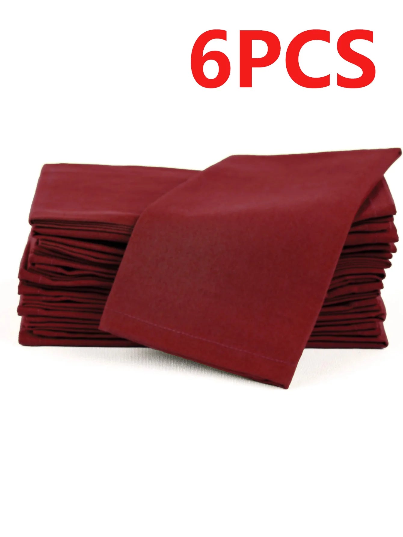 6/12PCS 40x40cm Cotton Linen Cloth Napkins Thickened Durable