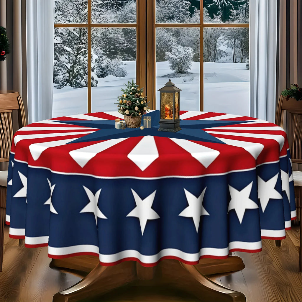 A Round Tablecloth Designed for Various Occasions