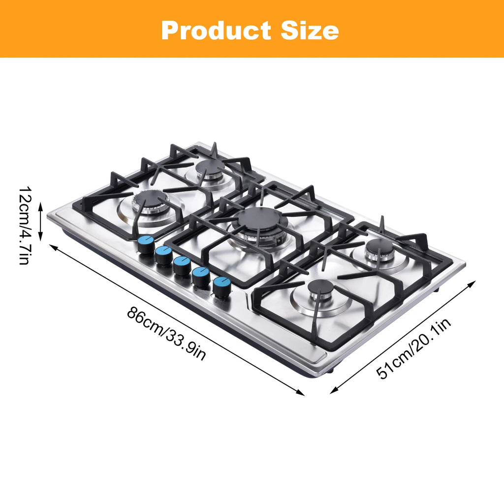 Propane Stove Indoor, Powerful Built-in Burners, Portable