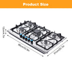 Propane Stove Indoor, Powerful Built-in Burners, Portable
