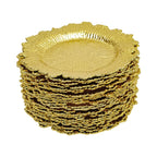 24Pcs Gold Chargers PP Plate