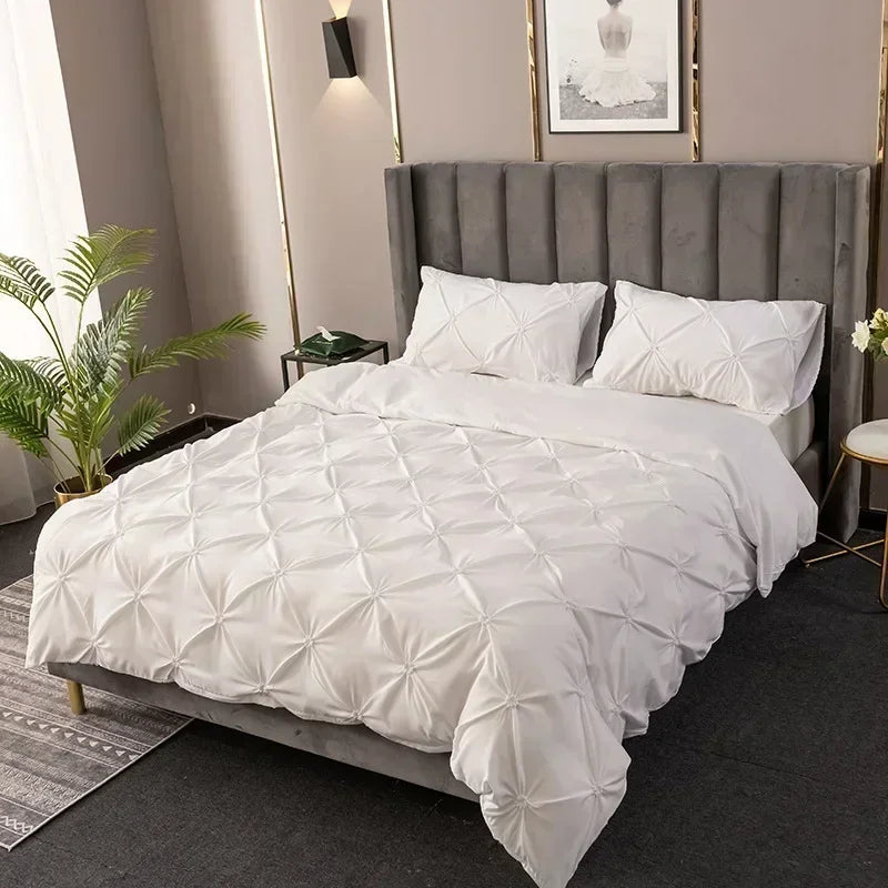 Crafts 3D Pinch Pleated Duvet Cover Set