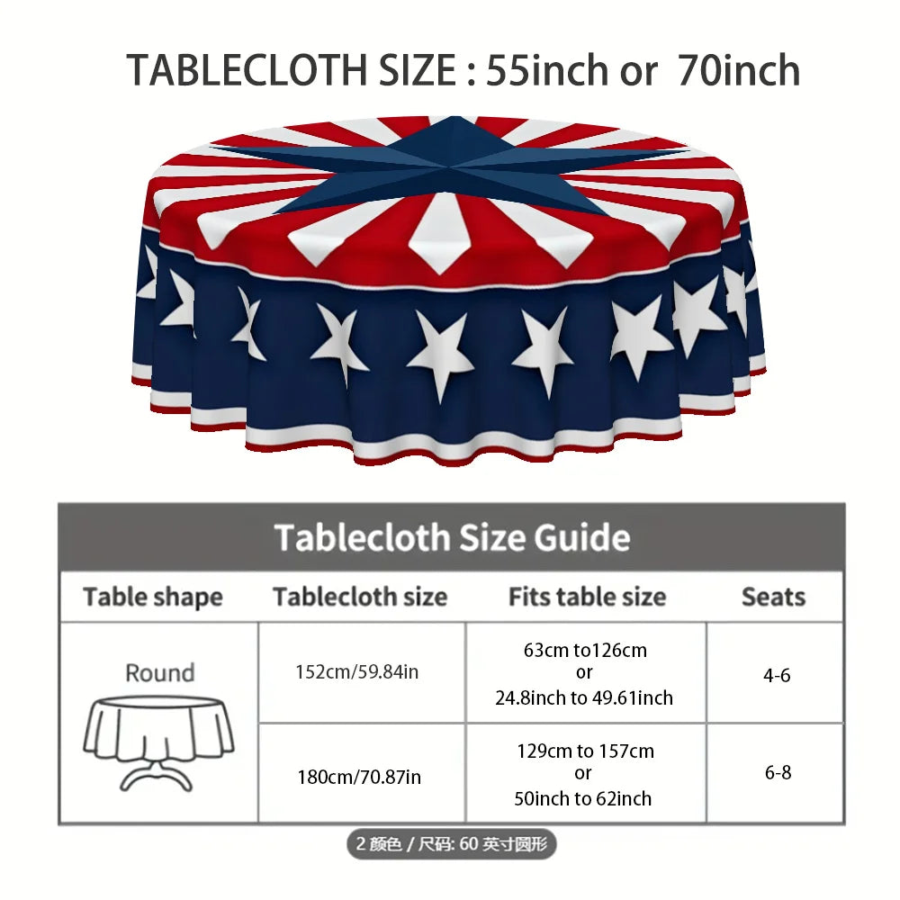 A Round Tablecloth Designed for Various Occasions