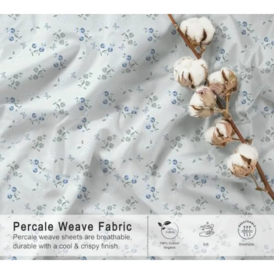 100% Cotton Organic Percale Sheets