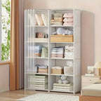 Multi Tier Bookshelf Storage Rack Black Bookcase