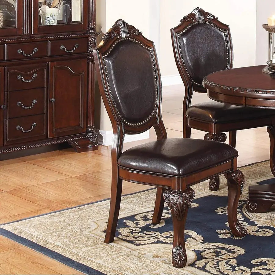 5pc Dining Set with 1 Classic Dining Table & 4x Side Chair
