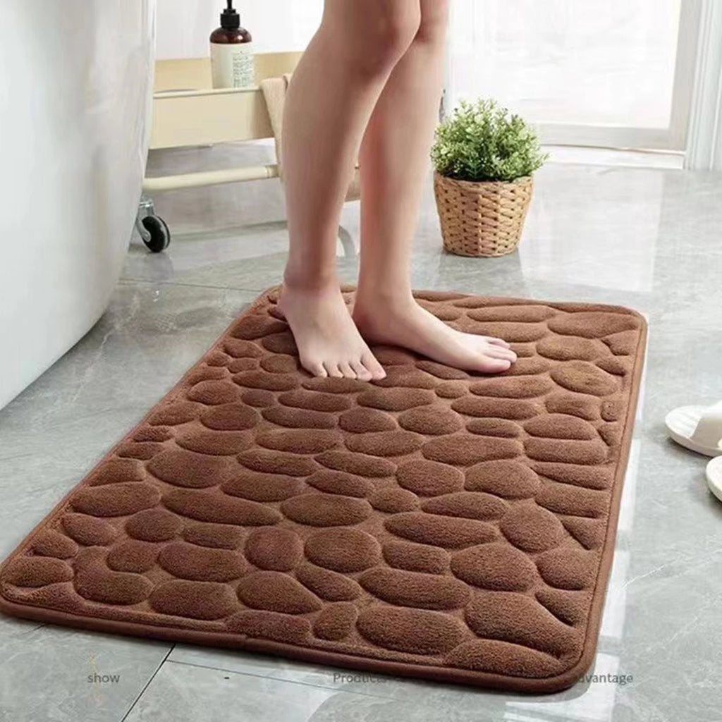 3D Non Slip Bathroom Mat Bath Mats Absorbent Doormat Carpet