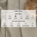 Pure Linen 60 x 90 Tablecloth in Black
