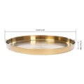 6Pcs Round Serving Trays, Stainless Steel