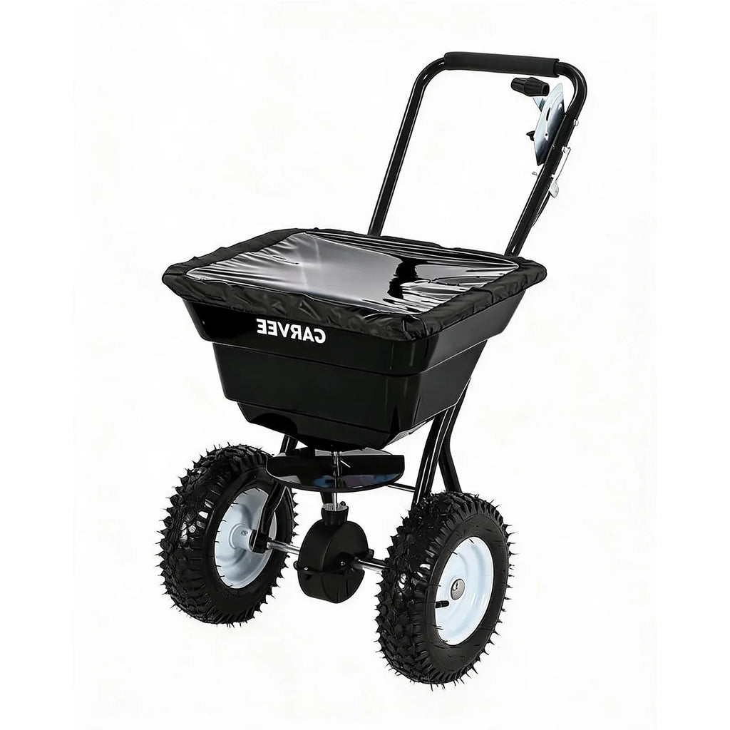 HiMISS Heavy Duty 80Lb Lawn Spreader Walk Behind Broadcast Spreader