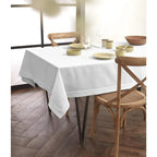 White 60x120 Inch Cotton Linen