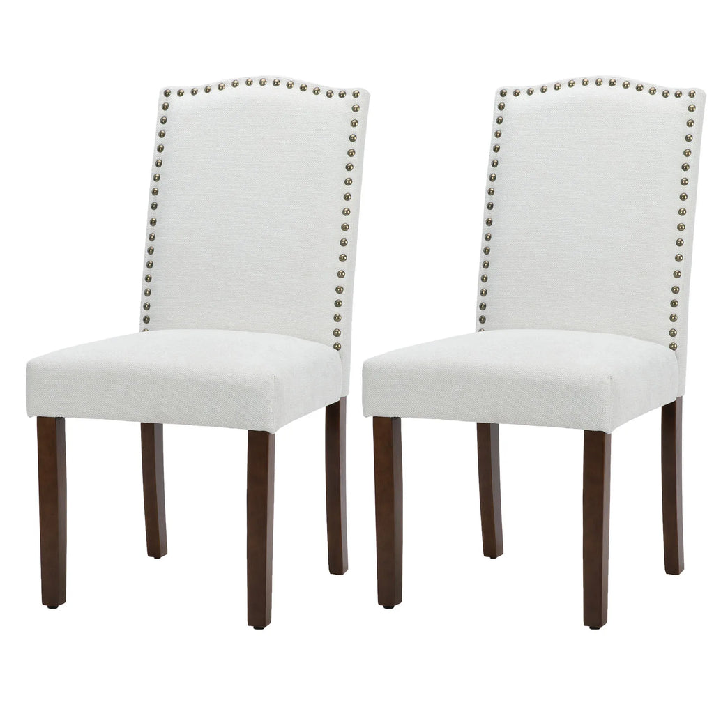 MCQ Dining Chairs Set of 2 Farmhouse Fabric