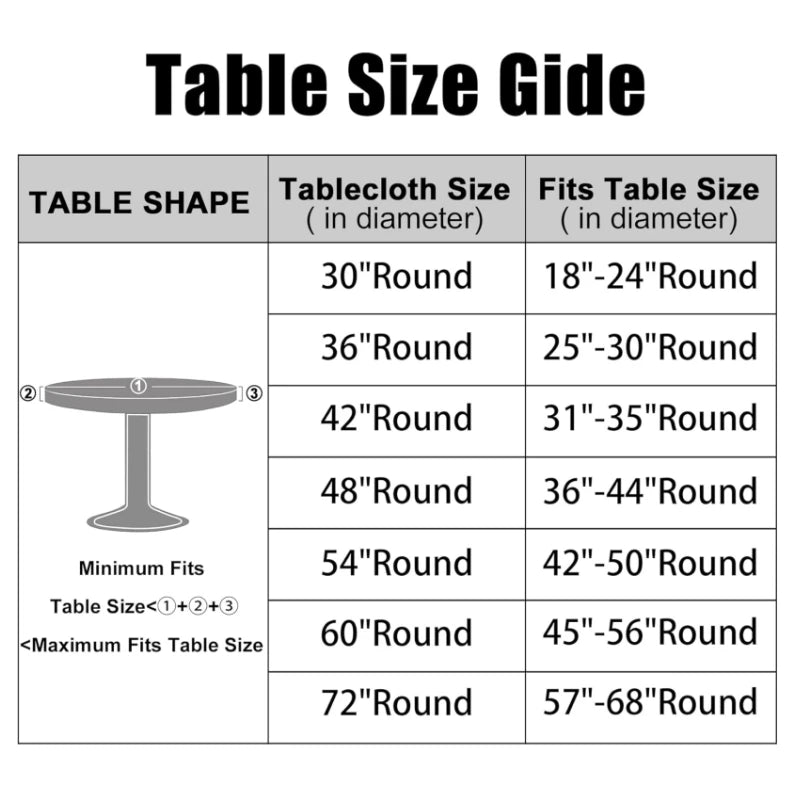 Waterproof PVC Flannel Table Cover Elastic Fitted Tablecloth