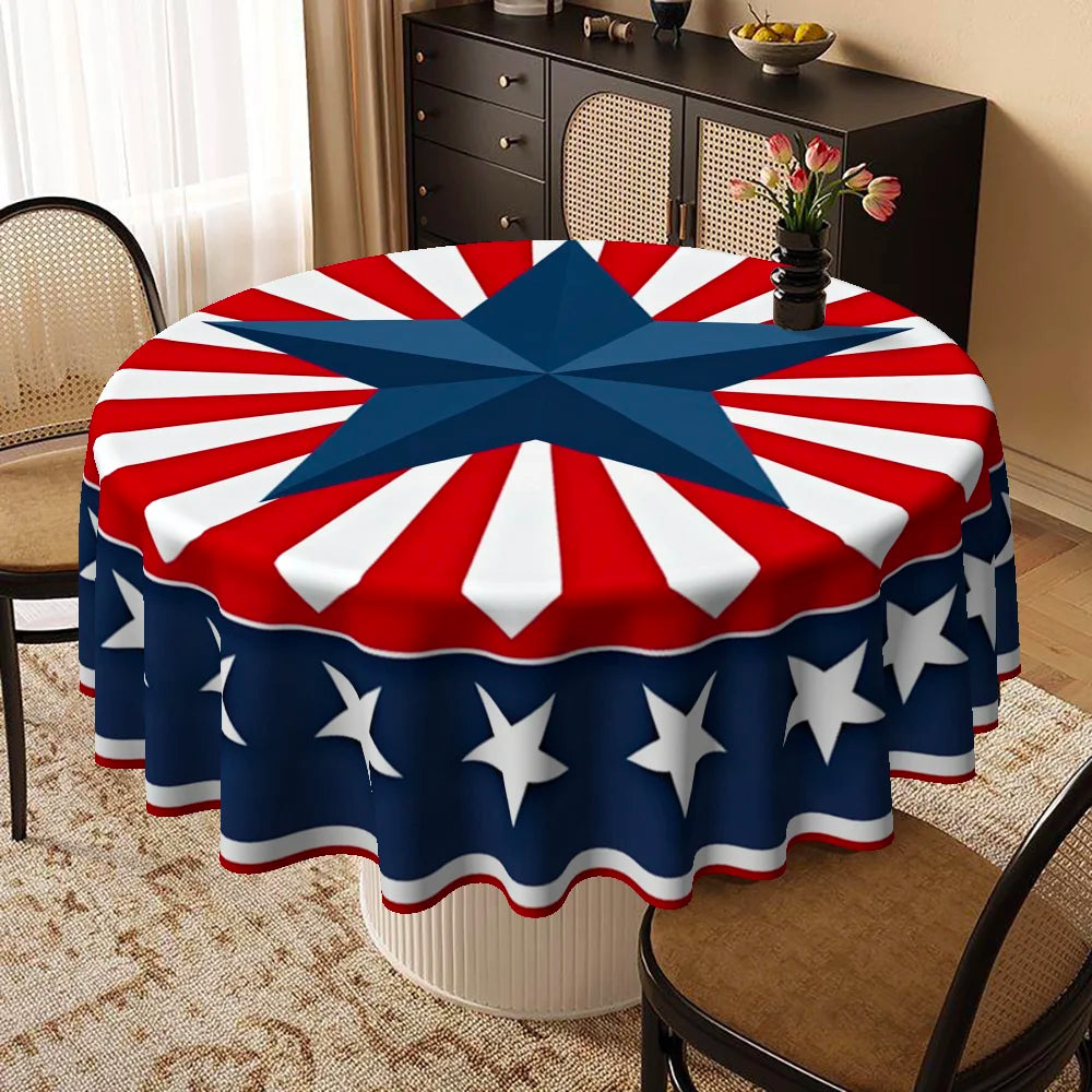 A Round Tablecloth Designed for Various Occasions