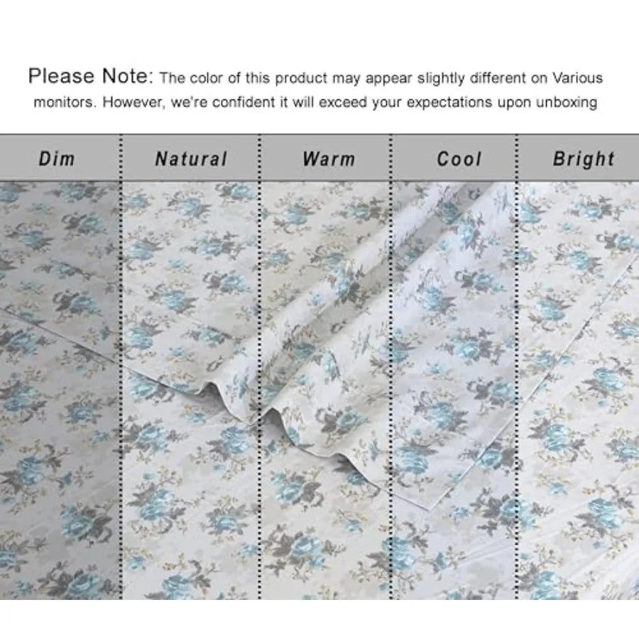 100% Cotton Organic Percale Sheets Size Crisp Cooling Bed Sheets
