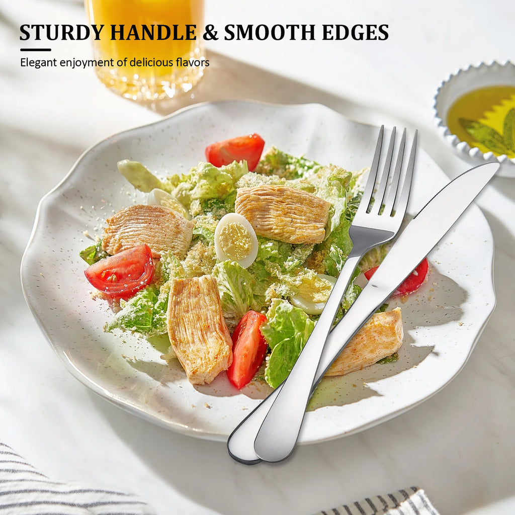 48Pcs Stainless Steel Cutlery Set Steak Knives