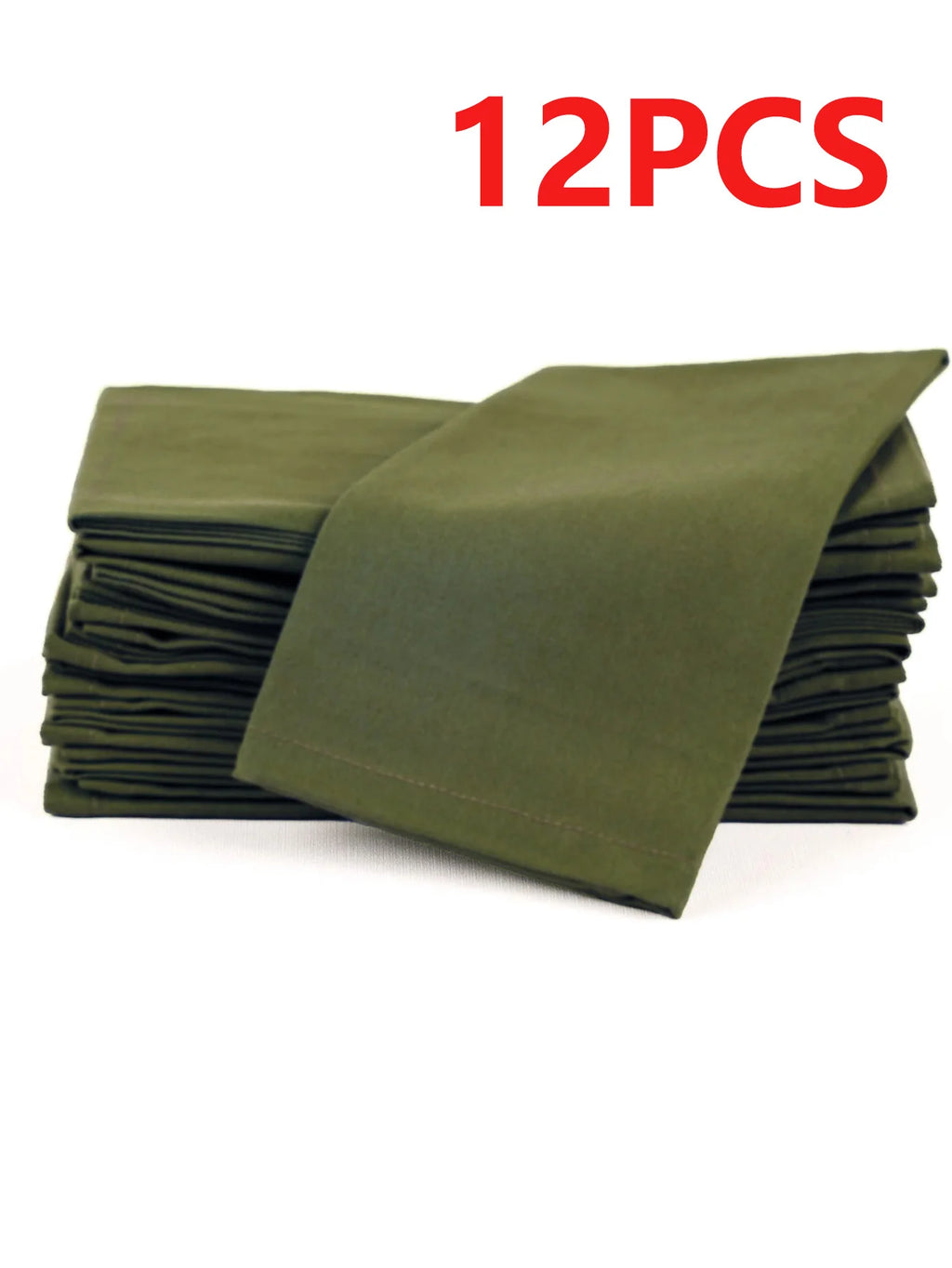 6/12PCS 40x40cm Cotton Linen Cloth Napkins Thickened Durable