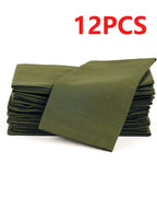 6/12PCS 40x40cm Cotton Linen Cloth Napkins Thickened Durable