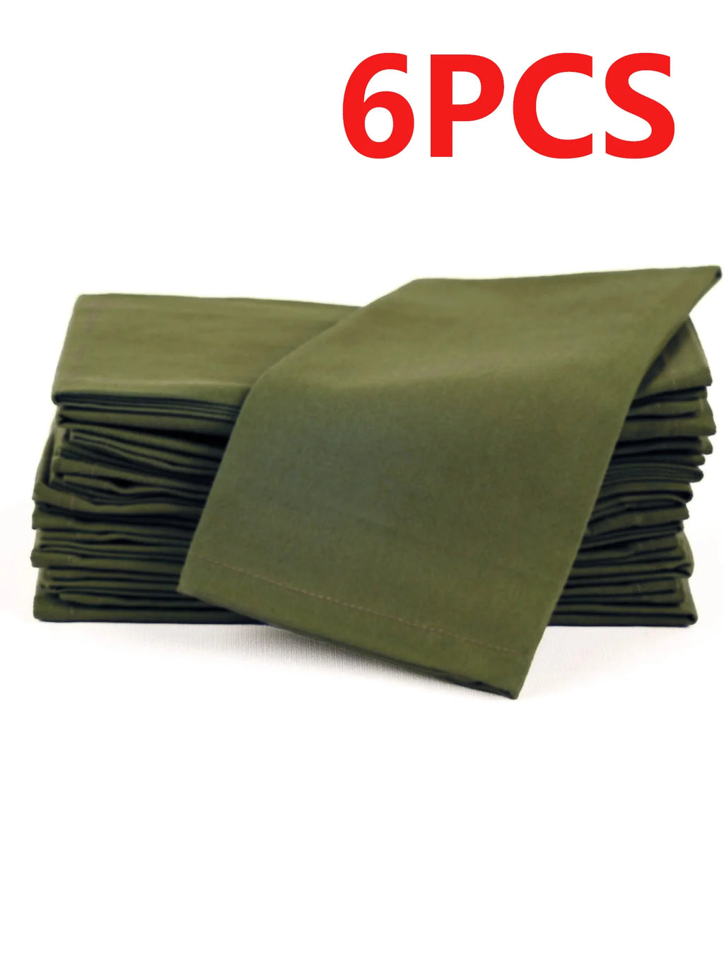 6/12PCS 40x40cm Cotton Linen Cloth Napkins Thickened Durable
