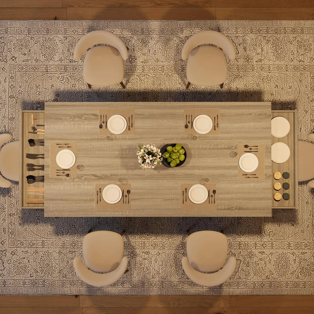 71 Inch Dining Table For 6-8