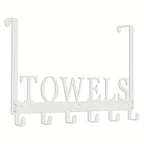 Over The Door Hooks, Towel Rack with 6 Hooks