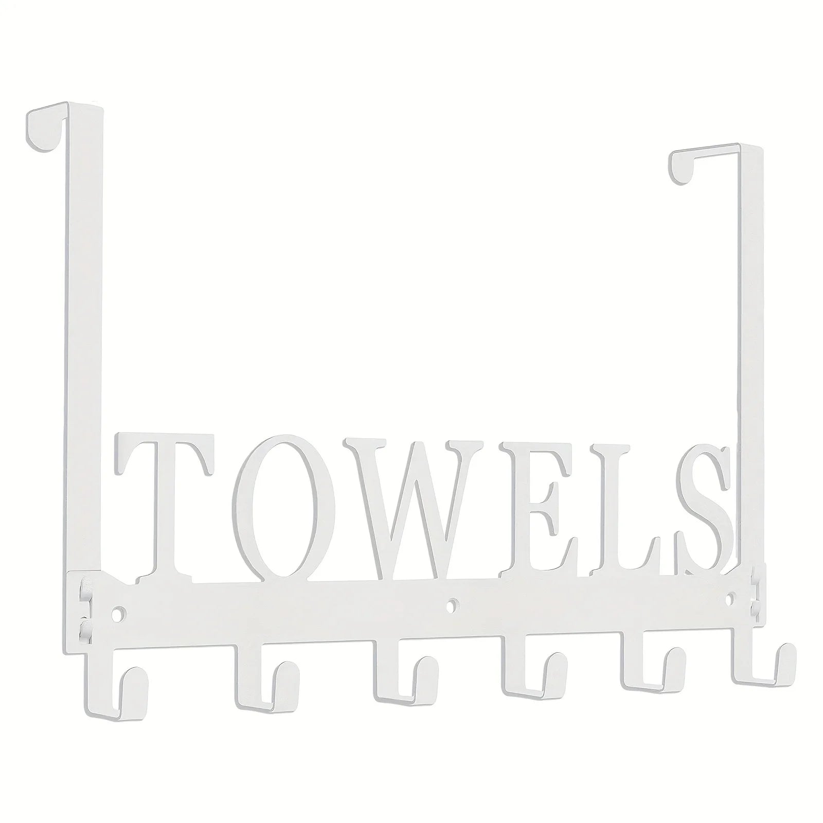 Over The Door Hooks, Towel Rack with 6 Hooks