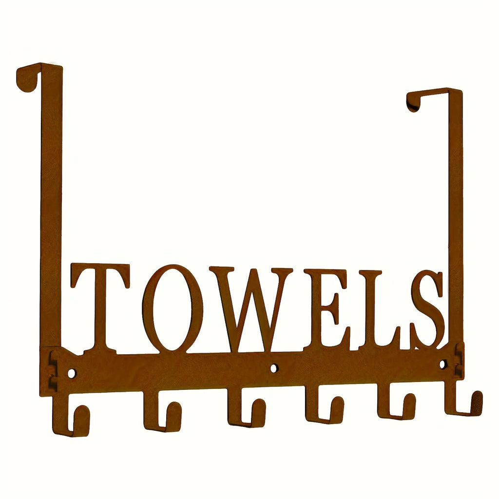 Over The Door Hooks, Towel Rack with 6 Hooks