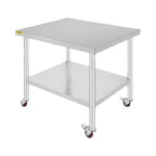 SucceBuy Stainless Steel Kitchen Prep Table