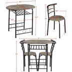 Kitchen Table & Chair Sets 2, Compact Bistro Table Set
