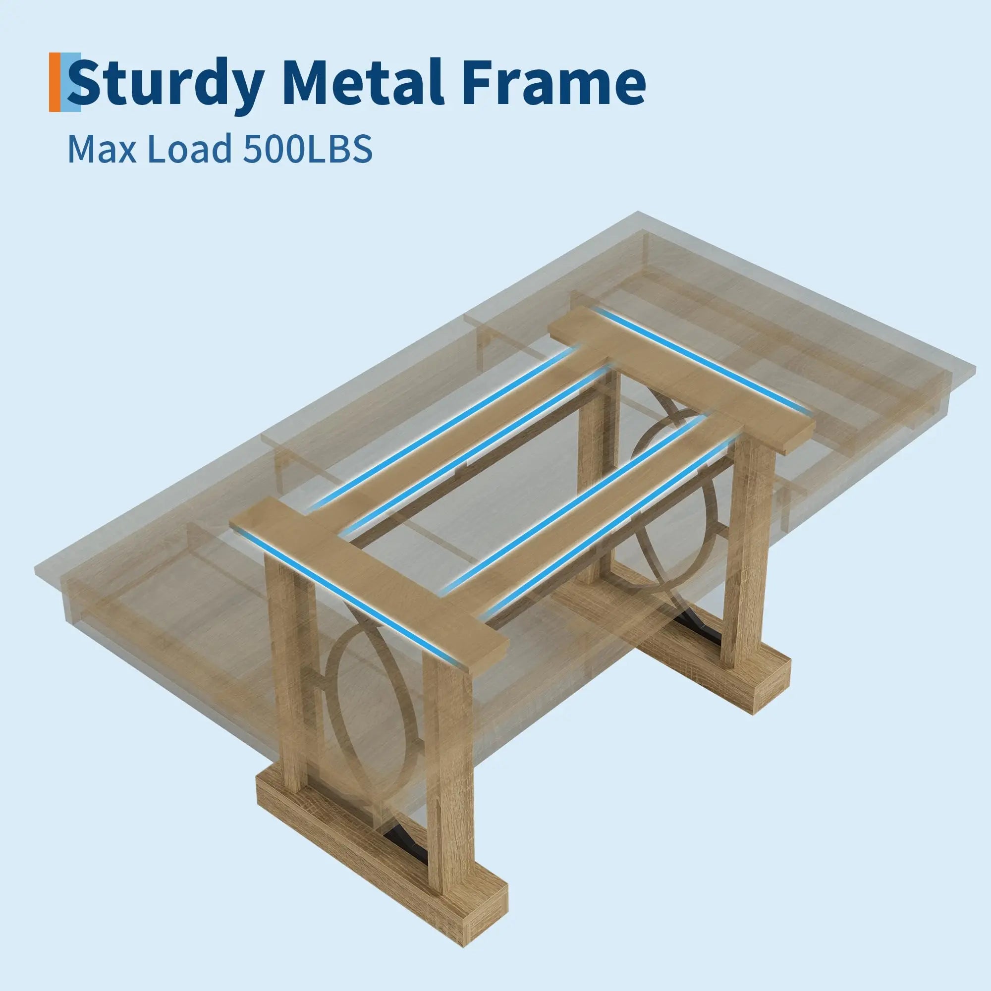 71 Inch Dining Table For 6-8