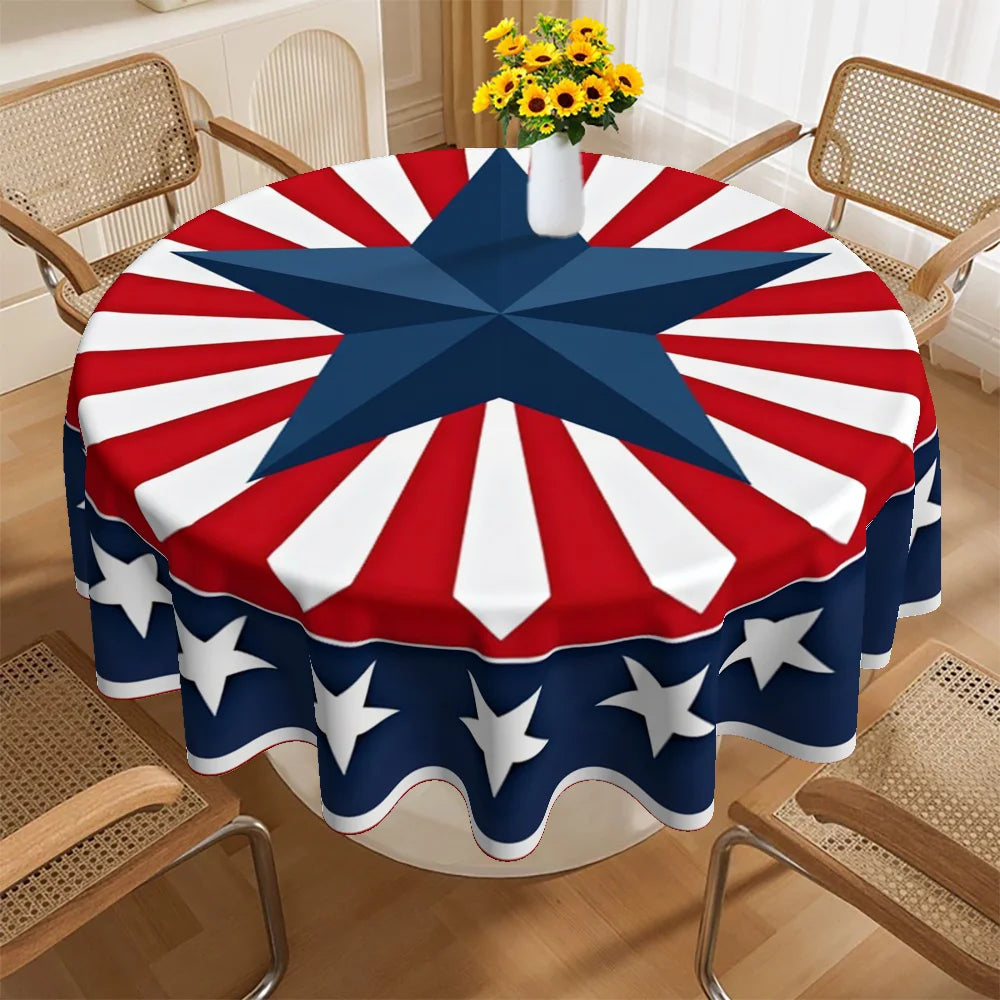 A Round Tablecloth Designed for Various Occasions