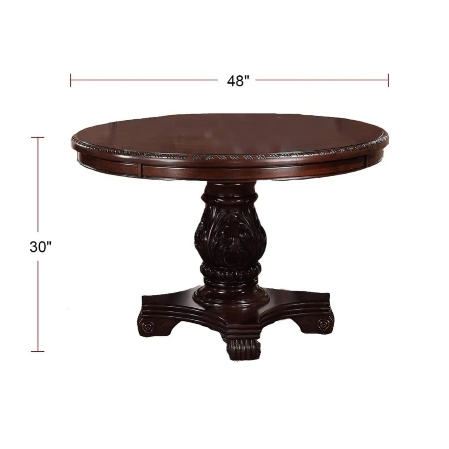 5pc Dining Set with 1 Classic Dining Table & 4x Side Chair