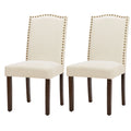 MCQ Dining Chairs Set of 2 Farmhouse Fabric